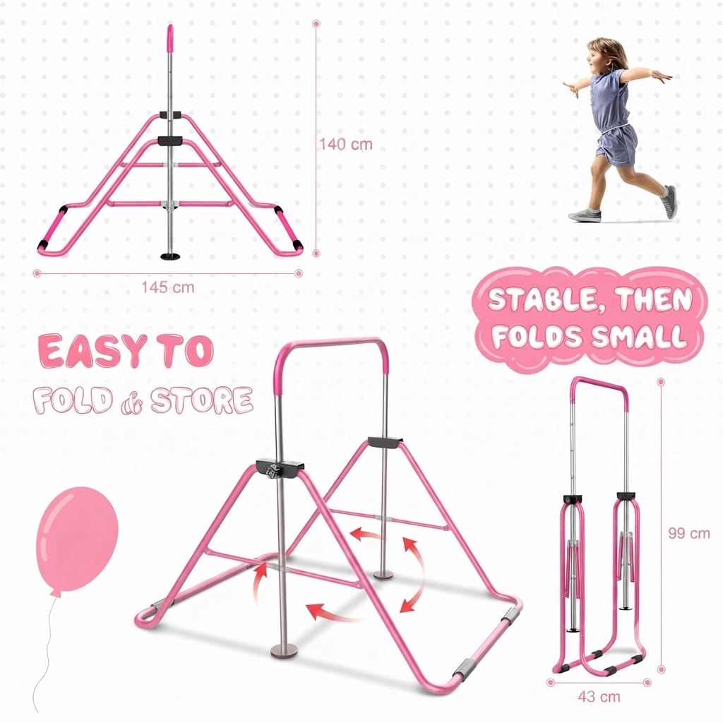 Gymnastics Training Bar + Rings