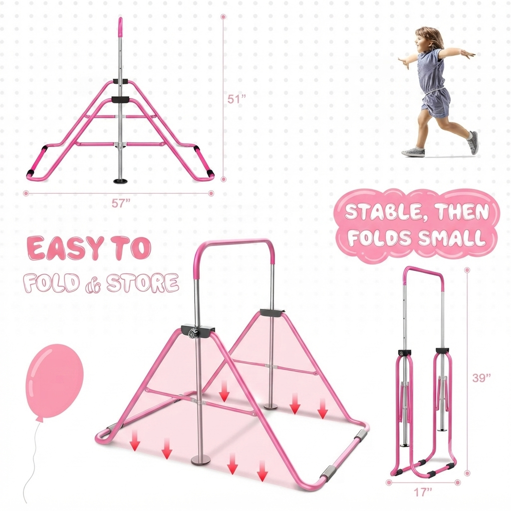 Gymnastics Training Bar + Rings